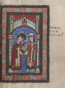 German King Collection: Emperor Henry V and Matilda of England at the Wedding Feast in Mainz on 7 January 1114, 1114