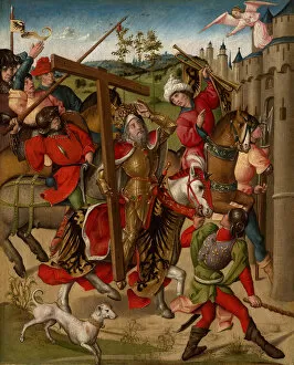 Returning Collection: Emperor Heraclius Denied Entry into Jerusalem, 1460 / 80. Creator: Unknown