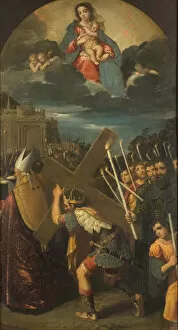 Emperor Heraclius returns the True Cross to Jerusalem