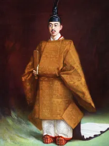 Images Dated 16th December 2005: Emperor Hirohito in his coronation garments, c1924-1926