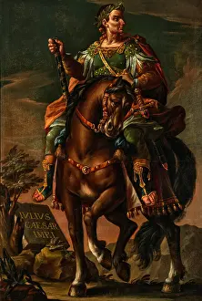 Johannes Prints: Emperor Julius Caesar on horseback