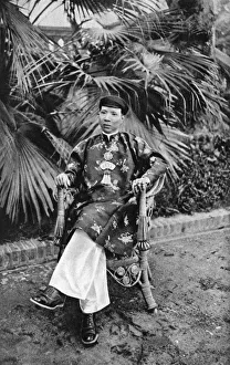 Vietnam Prints: Emperor Khai Dinh (1885-1925), 12th Emperor of the Nguyen Dynasty, Annam, Vietnam, 1922