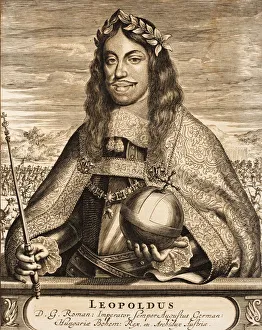 Emperor Leopold I (1640-1705) (From: Schauplatz des Krieges), 1675. Creator: Anonymous