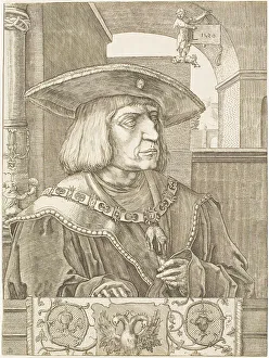Jan Harmensz Muller Prints: Emperor Maximilian I, 1520. Creator: Jan Muller
