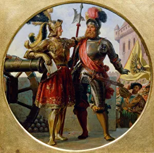 Armor Prints: Emperor Maximilian I and Georg von Frunsberg, 1868. Artist: Bls, Karl von (1815-1894)