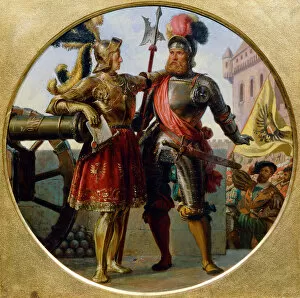 Armor Collection: Emperor Maximilian I and Georg von Frunsberg, 1868. Artist: Bls, Karl von (1815-1894)