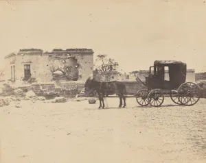 Maximilian Prints: [Emperor Maximilians Death Carriage], 1867. Creator: Francois Aubert