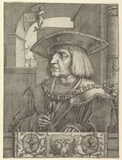 Emperor Maximillian I, 1520. Creator: Lucas van Leyden
