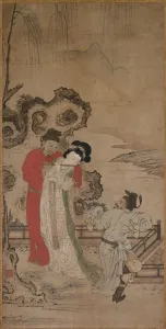 1392 1573 Prints: Emperor Minghuang Teaching Yang Gueifei to Play the Flute, late 1400s-early 1500s