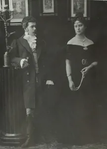 1890 Prints: Emperor Nicholas II (1868-1918) and Grand Duchess Elizabeth Fyodorovna (1864-1918)