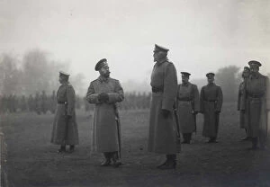 Emperor Nicholas II and Grand Duke Nikolai Nikolaevich at Baranovichi, September 1914, 1914