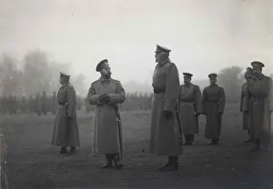 Nikolai Nikolayevich Prints: Emperor Nicholas II and Grand Duke Nikolai Nikolaevich at Baranovichi