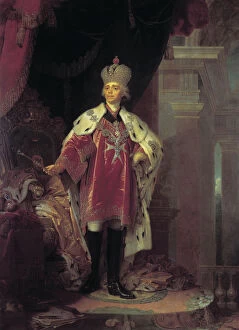 Borovikovsky Collection: Emperor Paul I dressed as Grand Master of Maltese