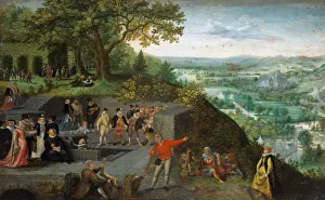 Bathing Place Prints: Emperor Rudolf II during a drinking cure