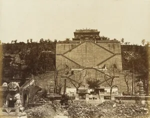 Peking China Asia Prints: Emperor's Summer Palace, Peking, 1860. Creator: Felice Beato