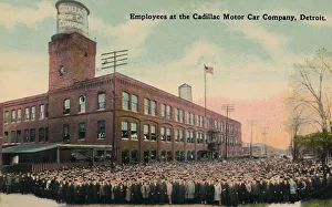 Detroit Prints: Employees at the Cadillac Motor Car Company, Detroit, c1930s. Creator: Unknown