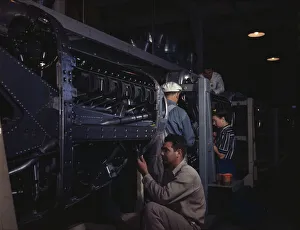 War Industry Prints: Employees at North American Aviation