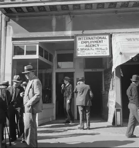 Unemployment Prints: Employment agency on Howard Street