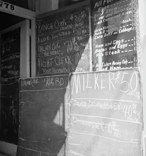Blackboard Prints: Employment office on Howard Street