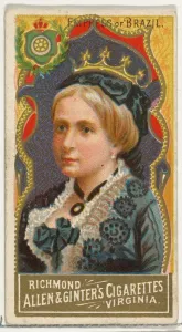 Empress of Brazil, from Worlds Sovereigns series (N34) for Allen & Ginter Cigarettes