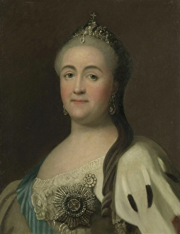Tiara Prints: Empress Catherine II, Undated. Creator: Vigilius Erichsen