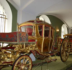 Empress Catherine IIs Coach Berline, 1769. Artist: Buckendahl, Johann Konrad (active Mid of 18th cen. )