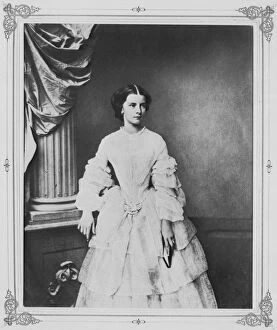 Images Dated 16th March 2011: Empress Elisabeth of Austria, 1857. Artist: Franz Hanfstaengl