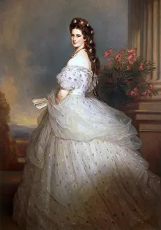 Empress Elisabeth of Austria with Diamond stars in her hair, 1865