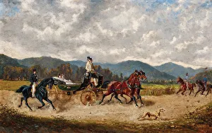 Sissi Prints: Empress Elisabeth in a carriage in Gödöllö