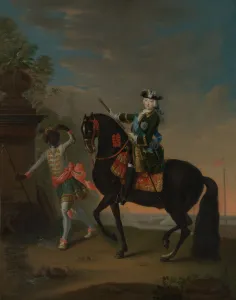 The Empress Elizabeth of Russia (1709-1762) on Horseback, Attended by a Page, after 1743-49