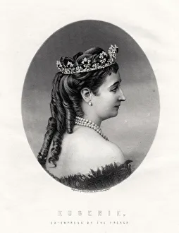 Countess Of Teba Prints: Empress Eugenie, (1826-1920), Empress Consort of France (1853-1870)