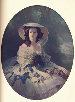 Brown Hair Prints: The Empress Eugenie, 1857