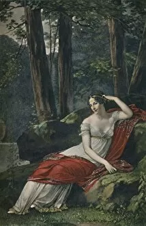 Beauharnais Collection: The Empress Josephine in the Park at Malmaison, 1809, (1896)