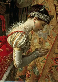 First Lady Collection: Empress Josephine (The Coronation of Napoleon, Detail). Artist: David, Jacques Louis (1748-1825)