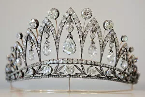 Beauharnais Collection: The Empress Josephine Tiara, c. 1890. Artist: Holmstrom, August (1829-1903)