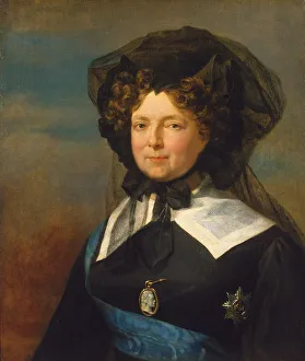 Dowager Gallery: Empress Maria Feodorovna of Russia, 1820s. Artist: George Dawe