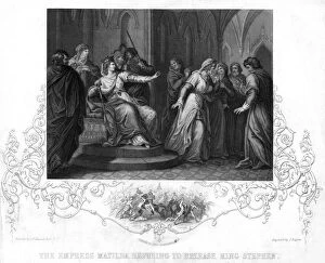 Refusing Gallery: The Empress Matilda refusing to release king Stephen, 1141. Artist: J Rogers