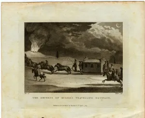 Metz Prints: The Empress of Russia Travelling across the country
