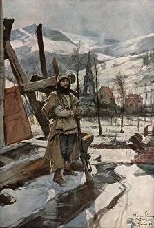 En Alsace; A Metzeral (Janvier 1916), 1916. Creator: Francois Flameng
