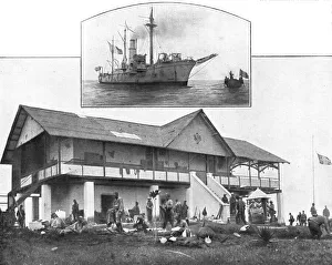 Congo Prints: En Asie, En Afrique, Au Congo; Le batiment administratif du poste Coco-Beach