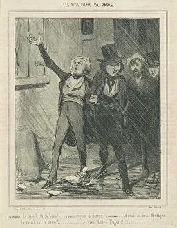 En choeur. Le soleil est si beau... 19th century. Creator: Honore Daumier