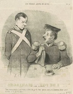 En garde national, 19th century. Creator: Honore Daumier