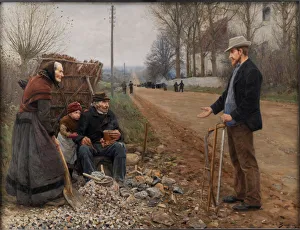 En Landevej (A Highway), 1893. Creator: Brendekilde, Hans Andersen (1857-1942)