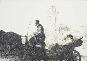 En promenade, 1932. Creator: Edmund Blampied