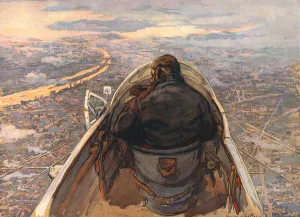 Aerial Prints: En surveillance sur la Banlieue-Nord de Paris; vue prise de la place de