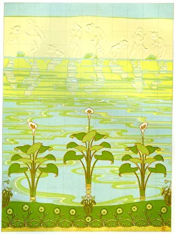 Enamelled bathroom tiles, 1898
