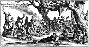 Callote Gallery: Encampment of central European gypsies also known as Egyptians, 1604. Artist: Jacques Callot