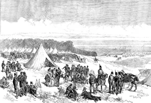 Camping Prints: Encampment of the Portsmouth Garrison, 1871. Creator: Unknown