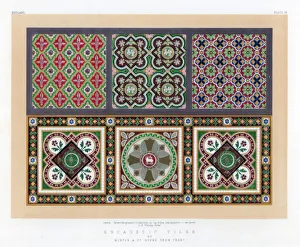 Encaustic Tiles, 19th century. Artist: John Burley Waring