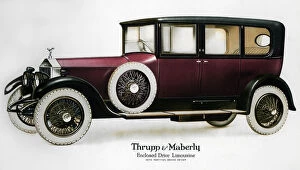 Burgundy Collection: Enclosed drive Rolls-Royce limousine with partition behind the driver, c1910-1929(?)